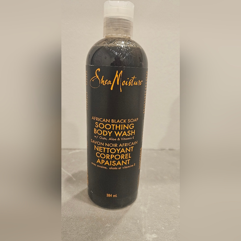 Shea Moisture African Black Soap Body Wash - Black and Gold